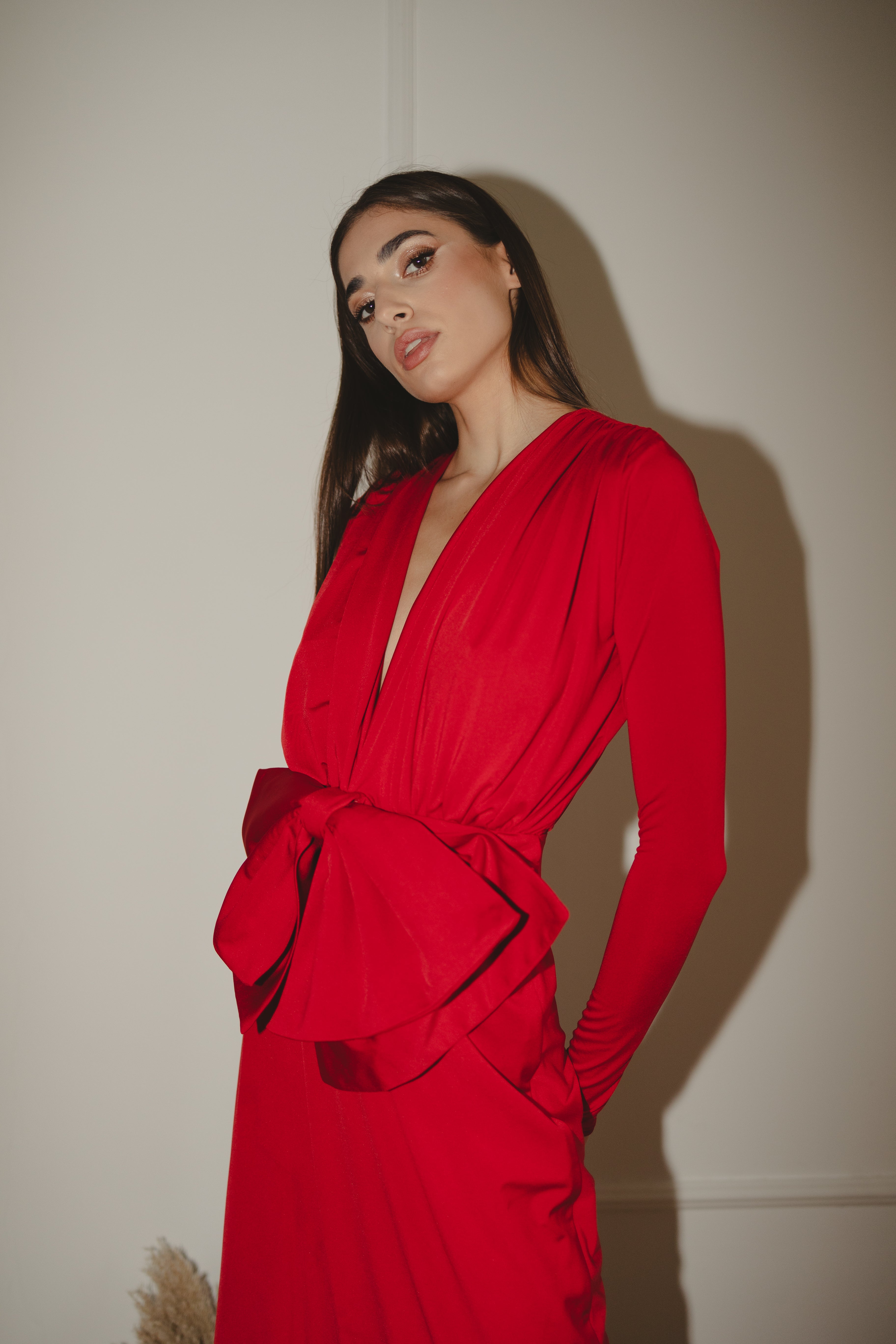 Alma - bow dress