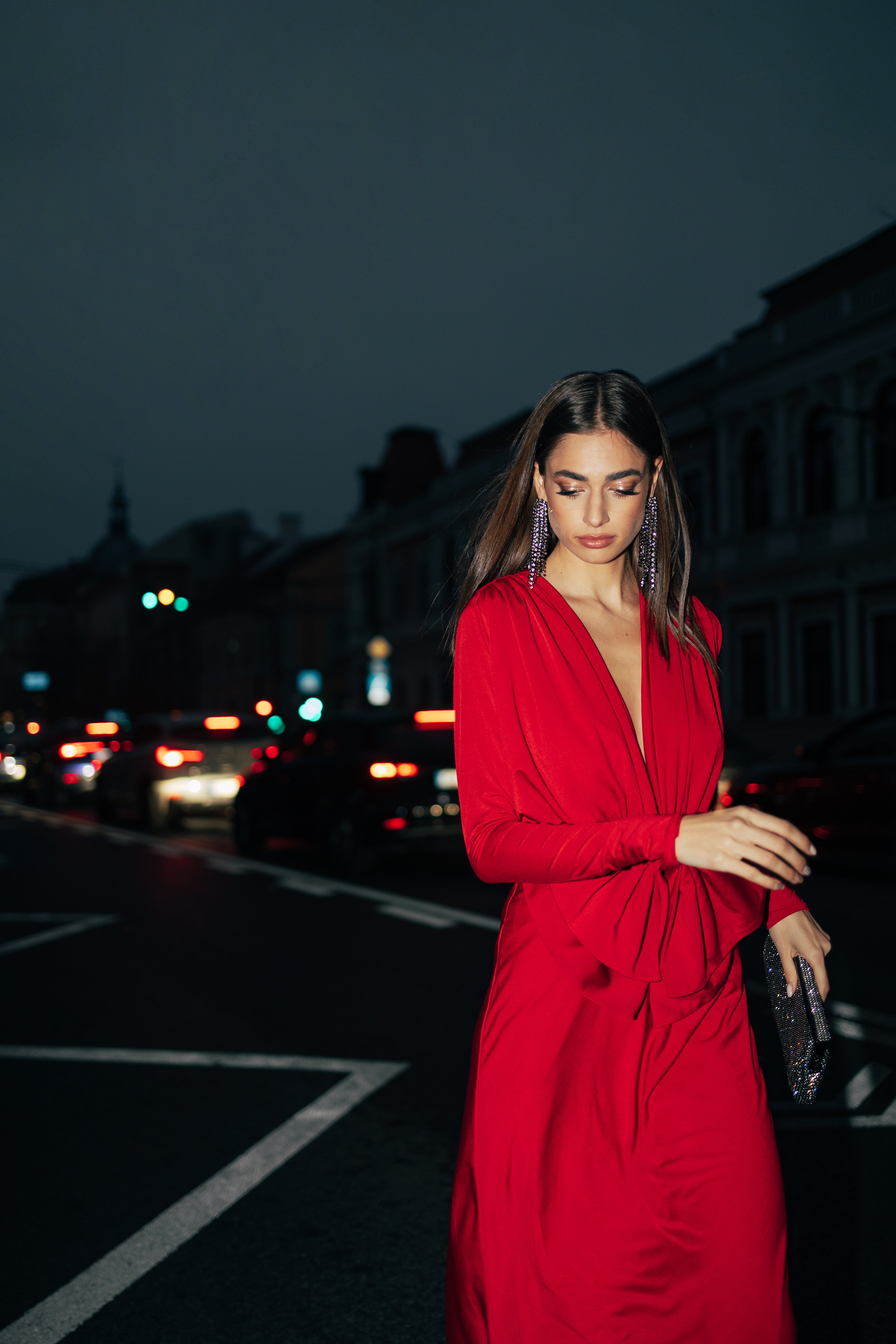 Alma - bow dress
