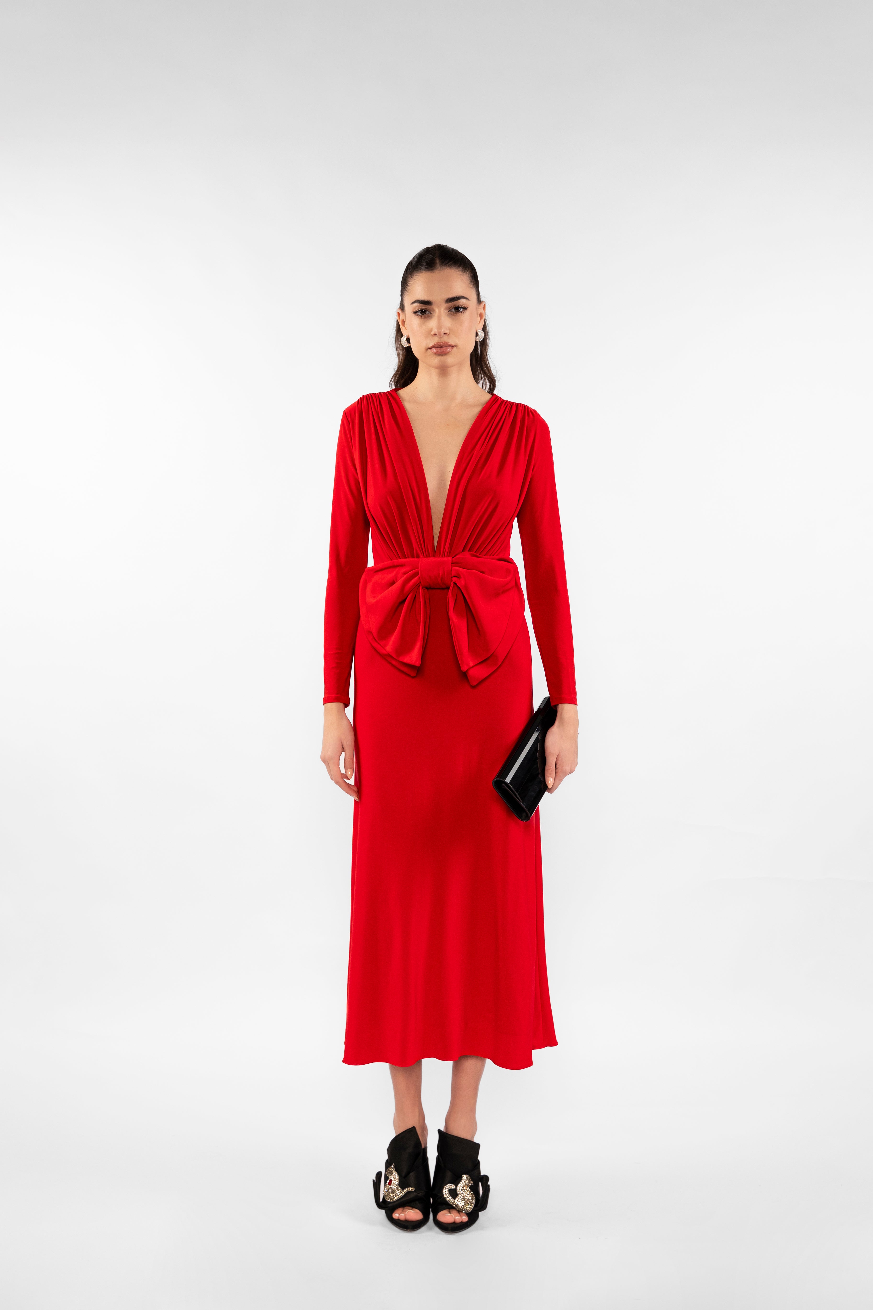 Alma - bow dress